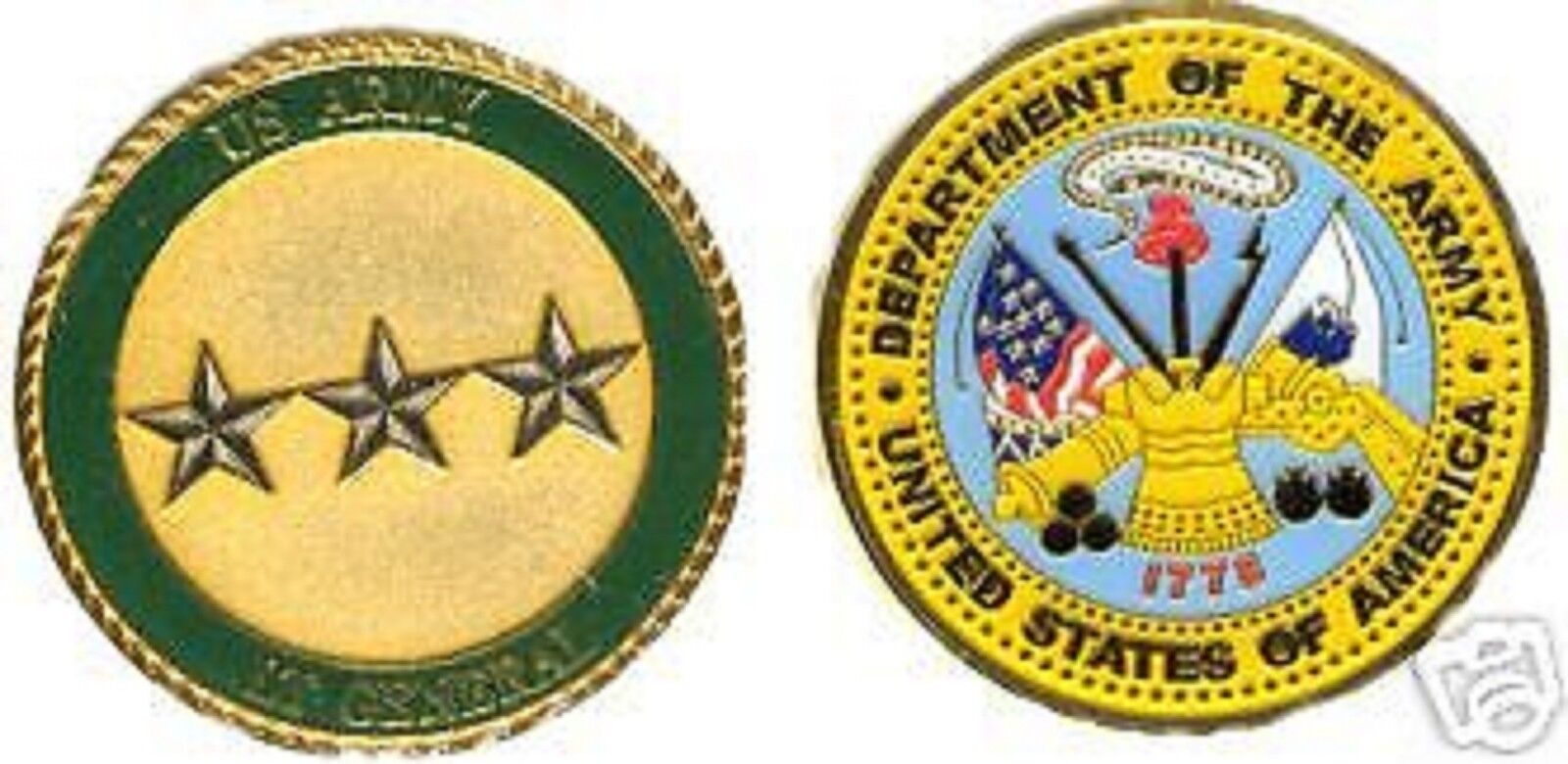 U.S. ARMY THREE STAR LIEUTENANT  GENERAL CHALLENGE COIN