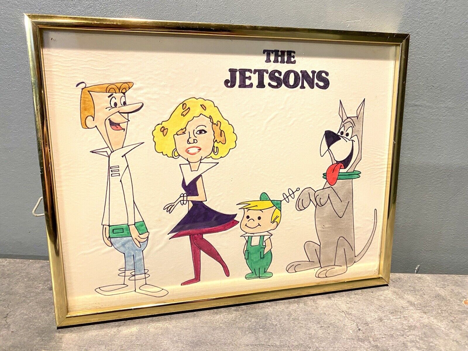 Vintage The Jetsons Cartoon Poster Framed Cartoon Poster