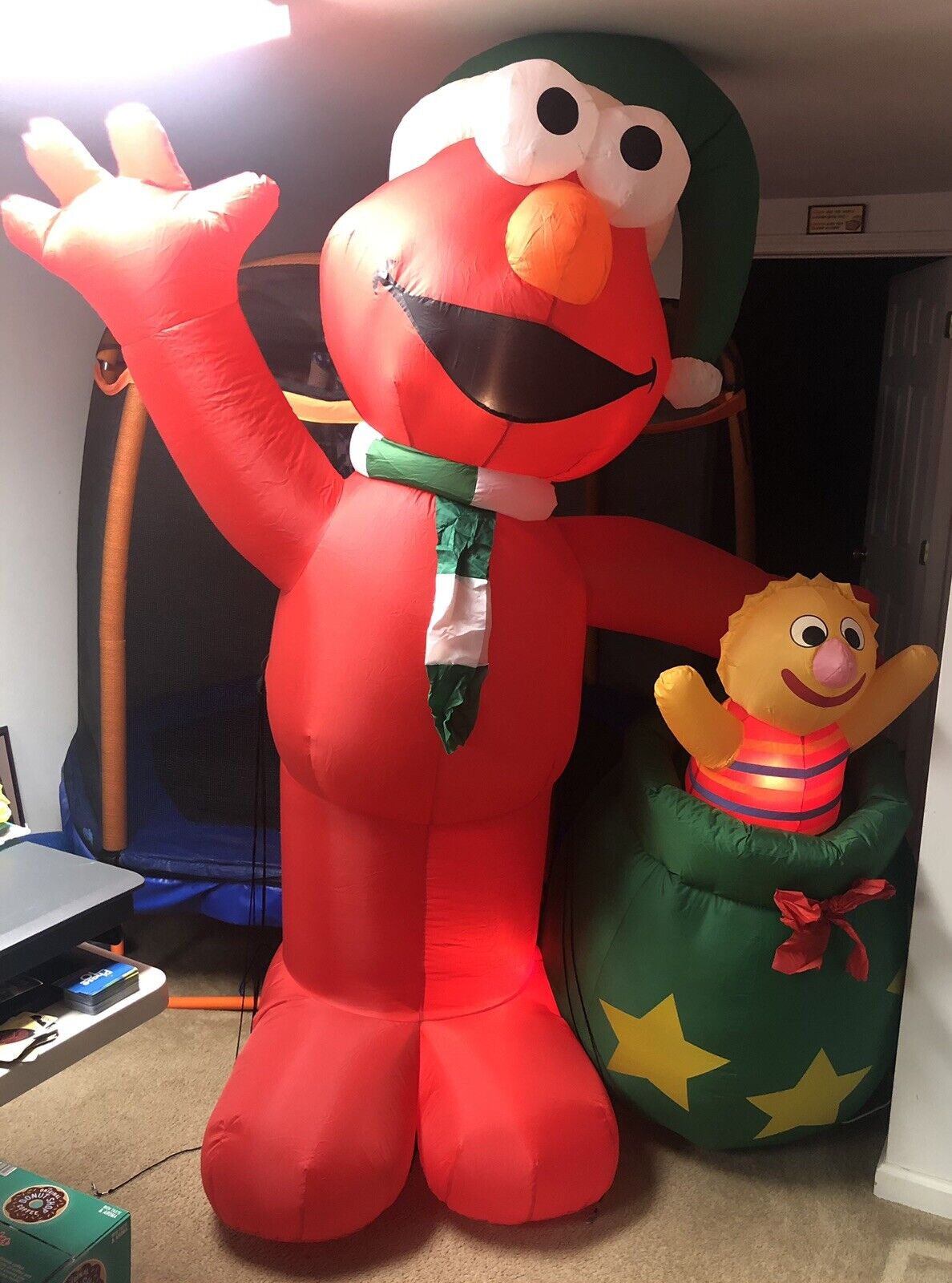 Rare SESAME STREET 7 FT  ELMO by Gemmy Airblown Inflatable Christmas 2006