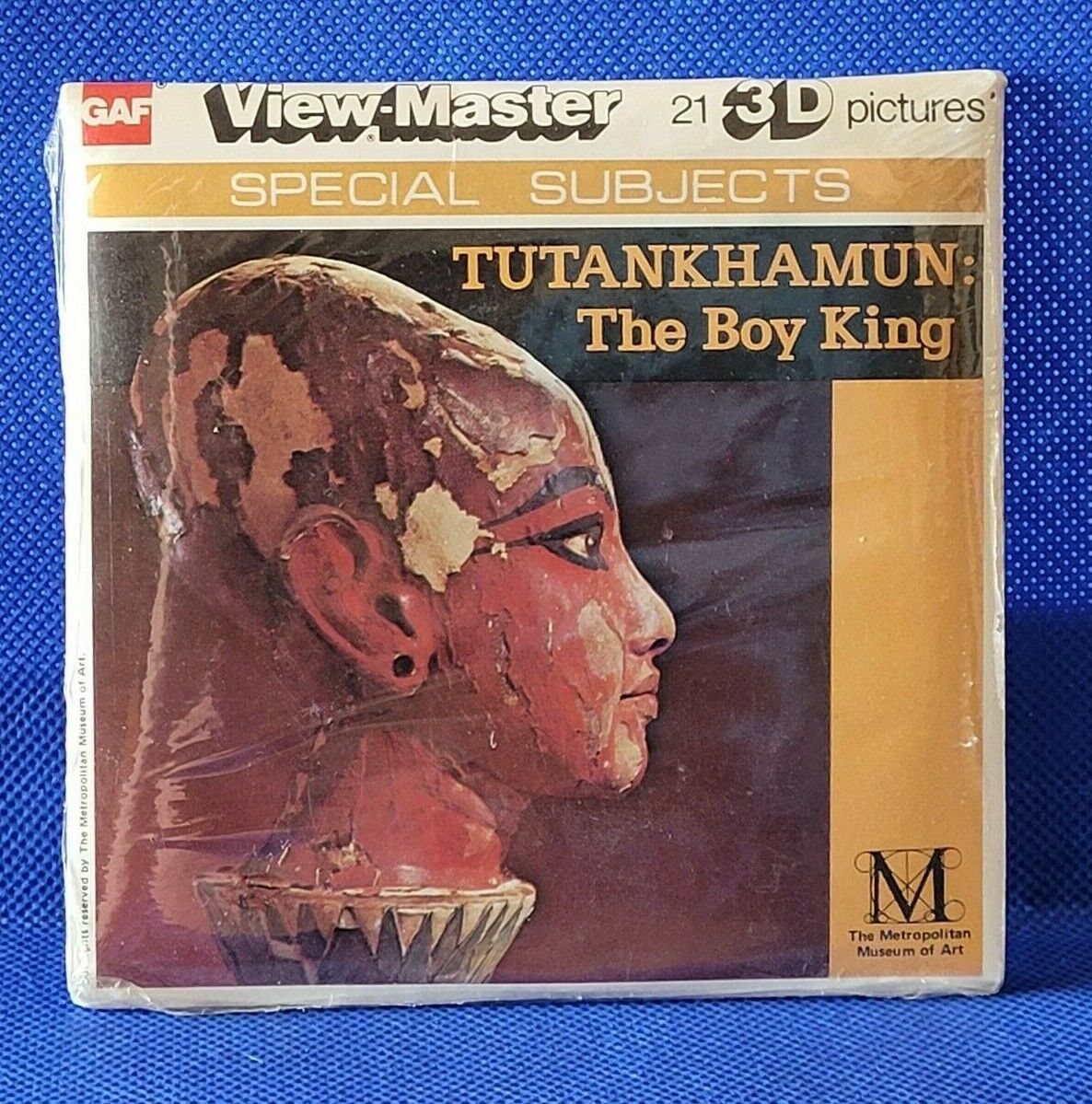 Sealed J75 Tutankhamun Boy King Tut Met Museum of Art view-master 3 Reels Packet