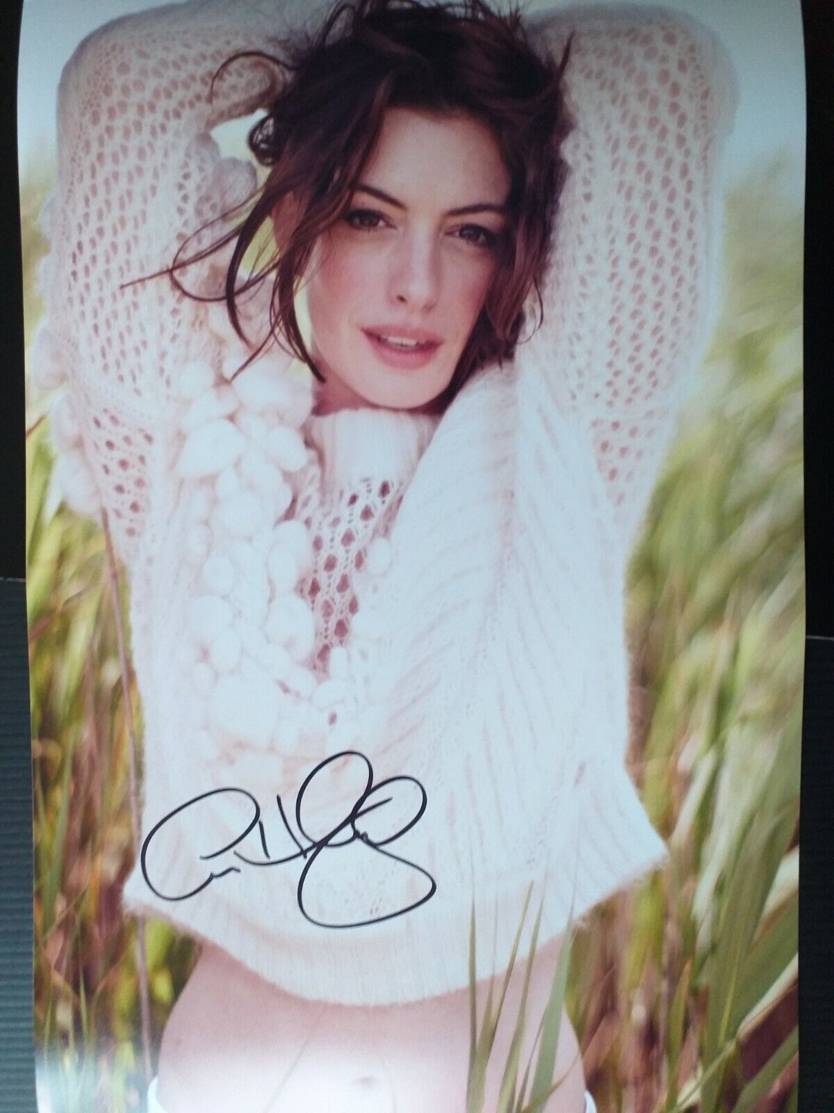 STUNNING  ANNE HATHAWAY  Genuine signed 12x8 with coa SUPERB ITEM FABULOUS 