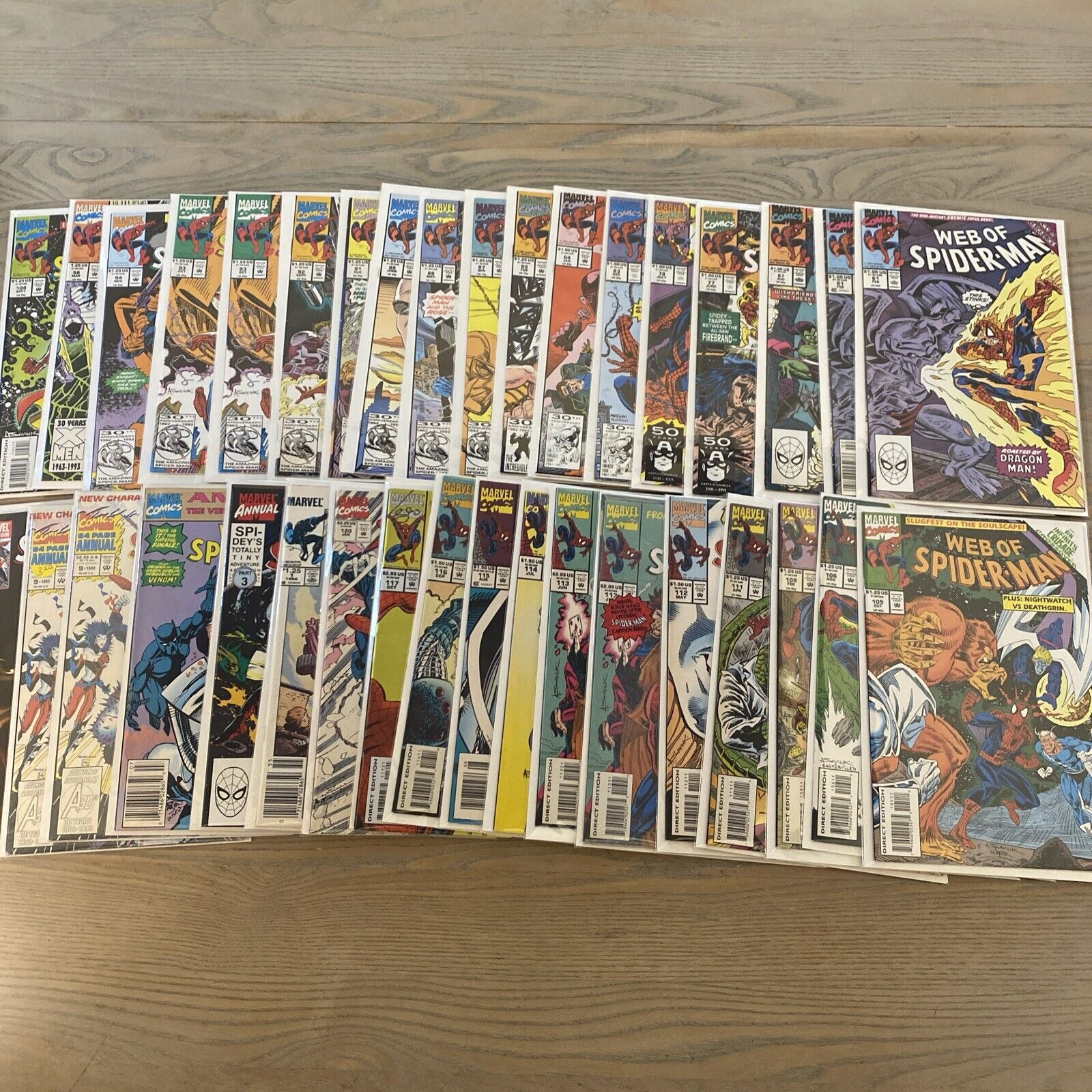 Web of Spiderman Marvel Comics *Lot Of 36* Issues