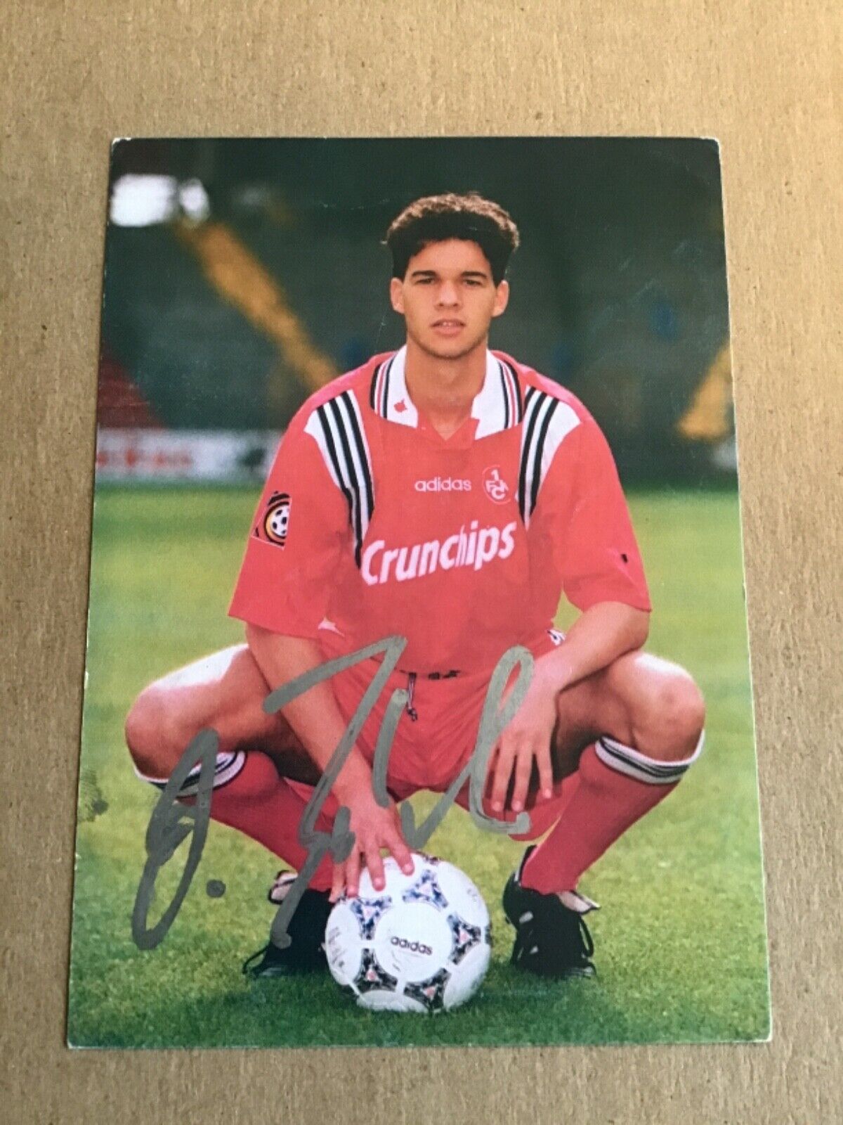 Michael Ballack, Germany 🇩🇪  1.FC Kaiserslautern 1997/98 hand signed 