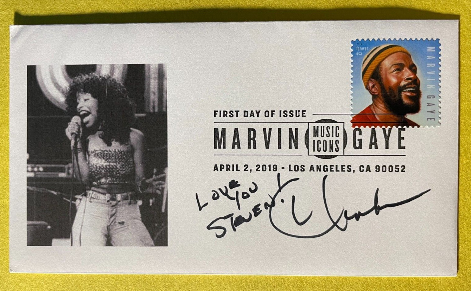 SIGNED CHAKA KHAN FDC AUTOGRAPHED FIRST DAY COVER