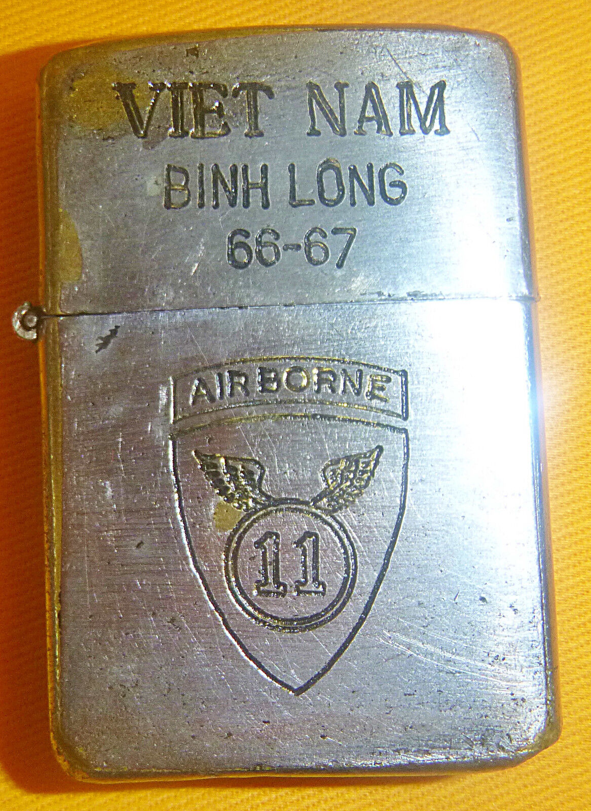 US Army - 11th Airborne - 1966 ZIPPO LIGHTER - Binh Long - - Vietnam War - C.92