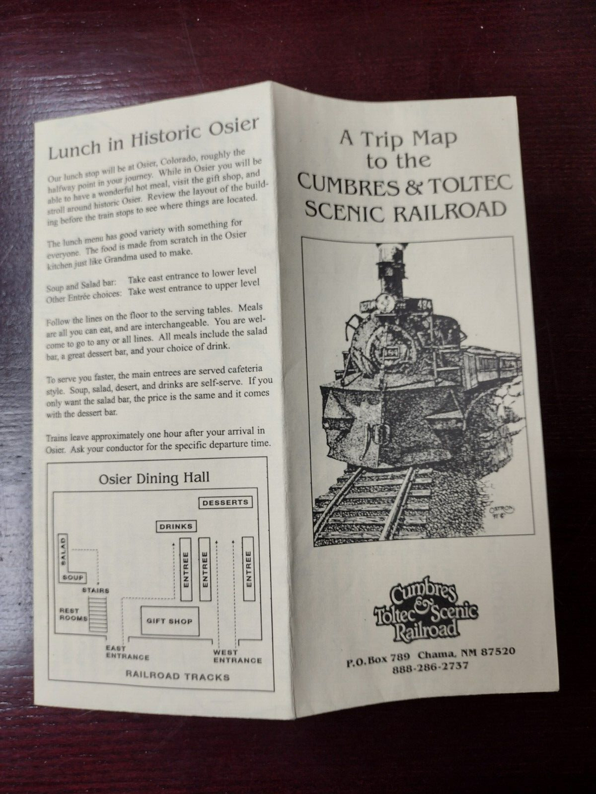 Trip Map to the Cumbres & Toltec Scenic Railroad 2005