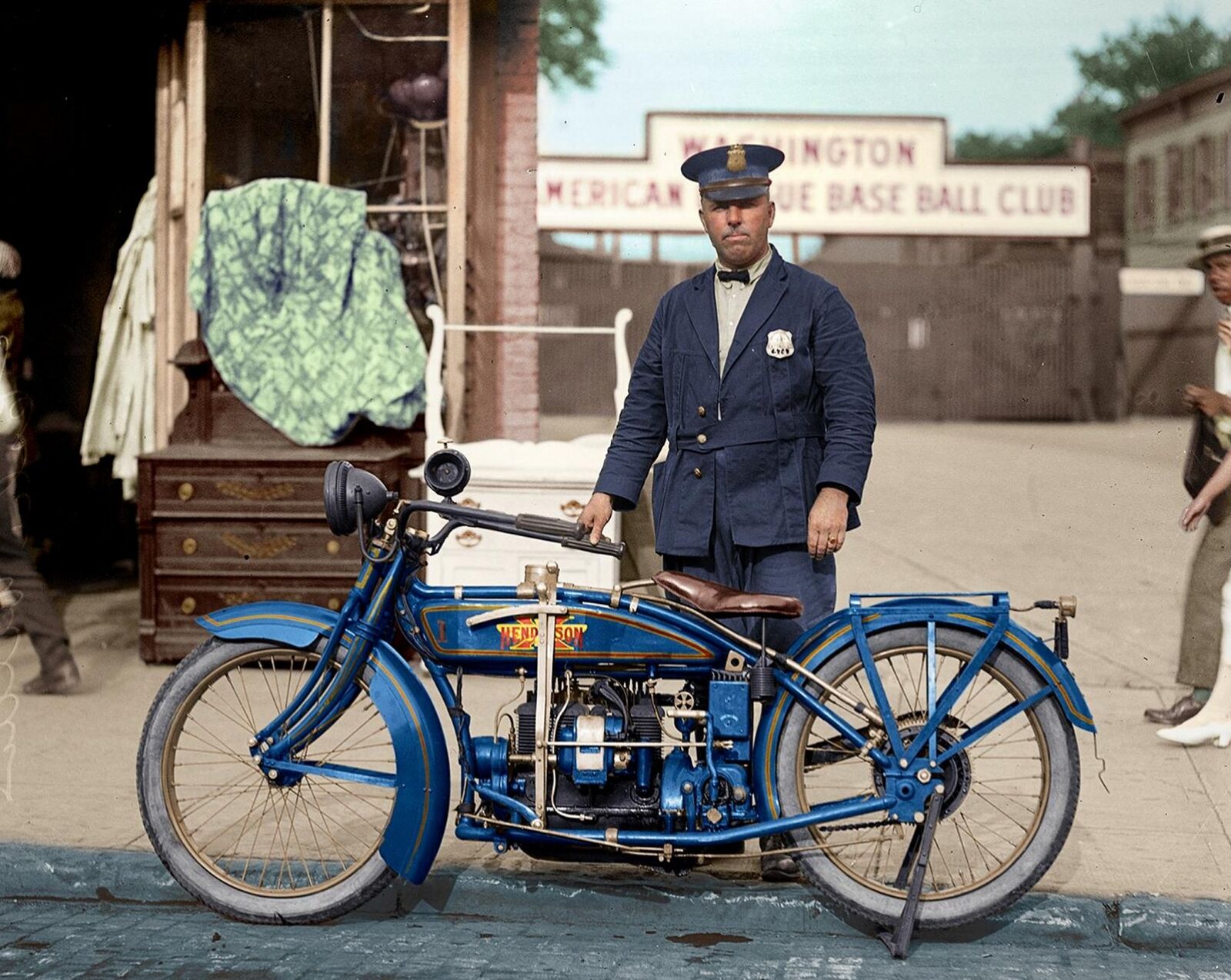 1922 MOTORCYCLE COP WASHINGTON DC Photo  (178-R)