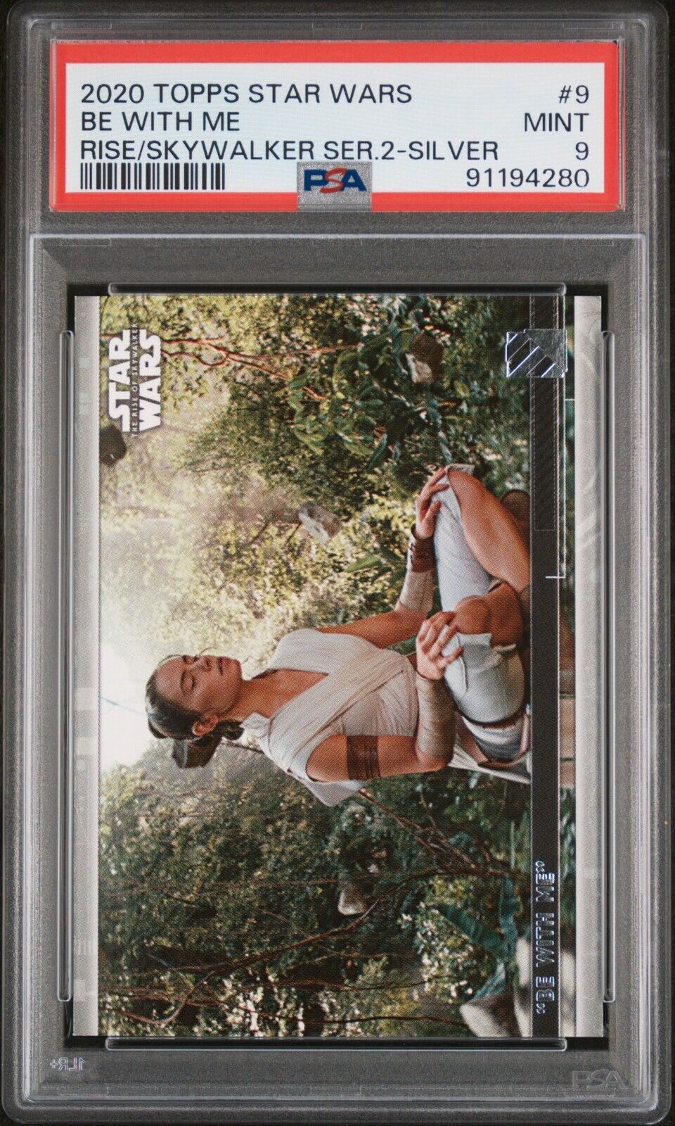 2020 TOPPS STAR WARS RISE OF SKYWALKER SERIES 2 REY BE WITH ME SILVER /25 PSA 9