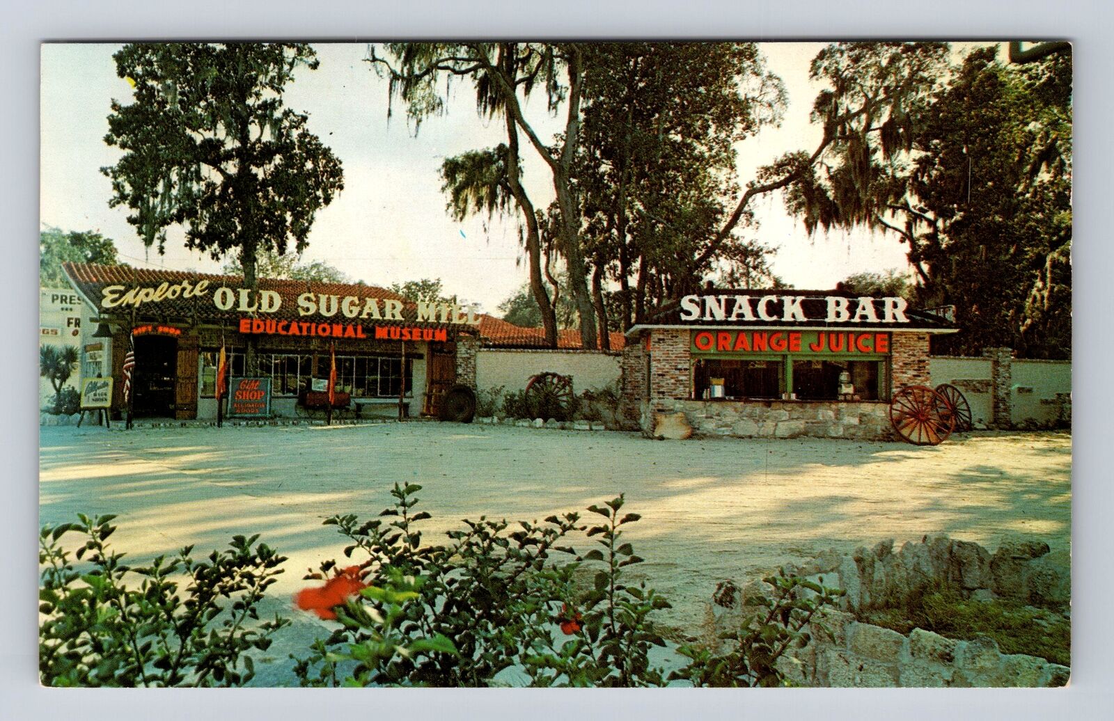St Augustine FL-Florida, The Old Sugar Mill, Advertising, Vintage Postcard