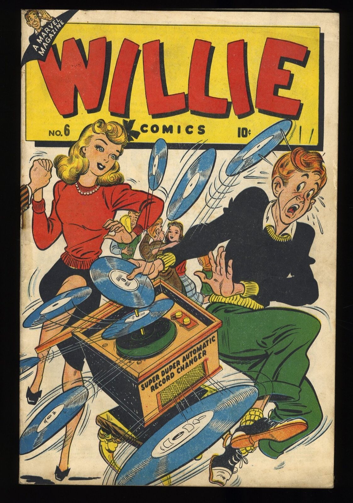 Willie Comics #6 FN- 5.5 Marvel Timely Good Girl Art Marvel