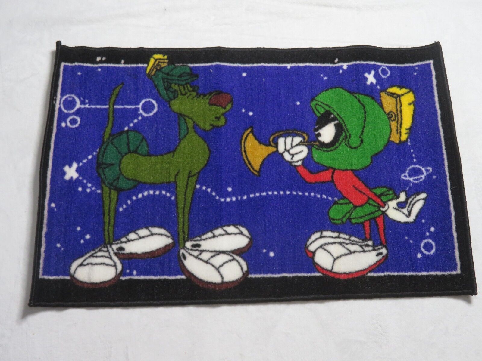 Vintage 1996 Marvin The Martian Looney Tunes Rug 22x35 Inches Pre Owned 90s Rare
