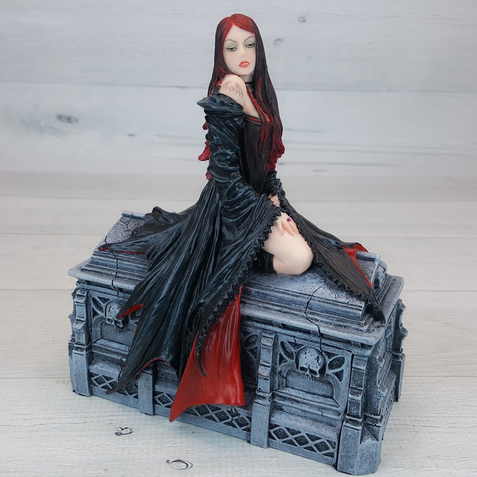 Veronese Vampire on Slide Out Coffin Trinket Box 7