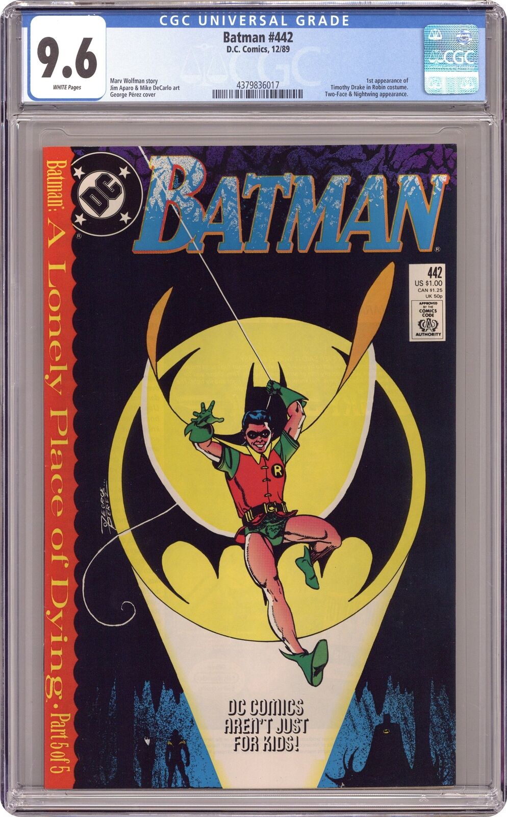 Batman #442D CGC 9.6 1989 4379836017 1st app. Tim Drake as Robin