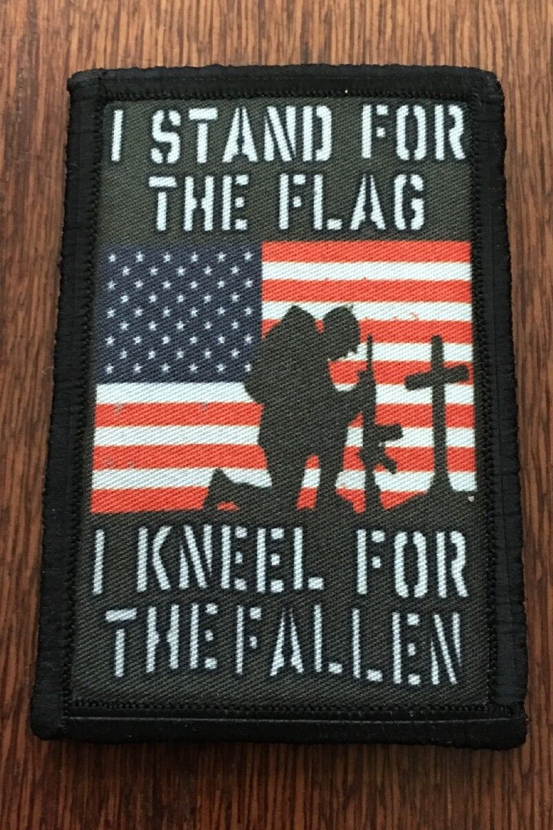 I Stand for the Flag Morale Patch Tactical ARMY Funny Military 
