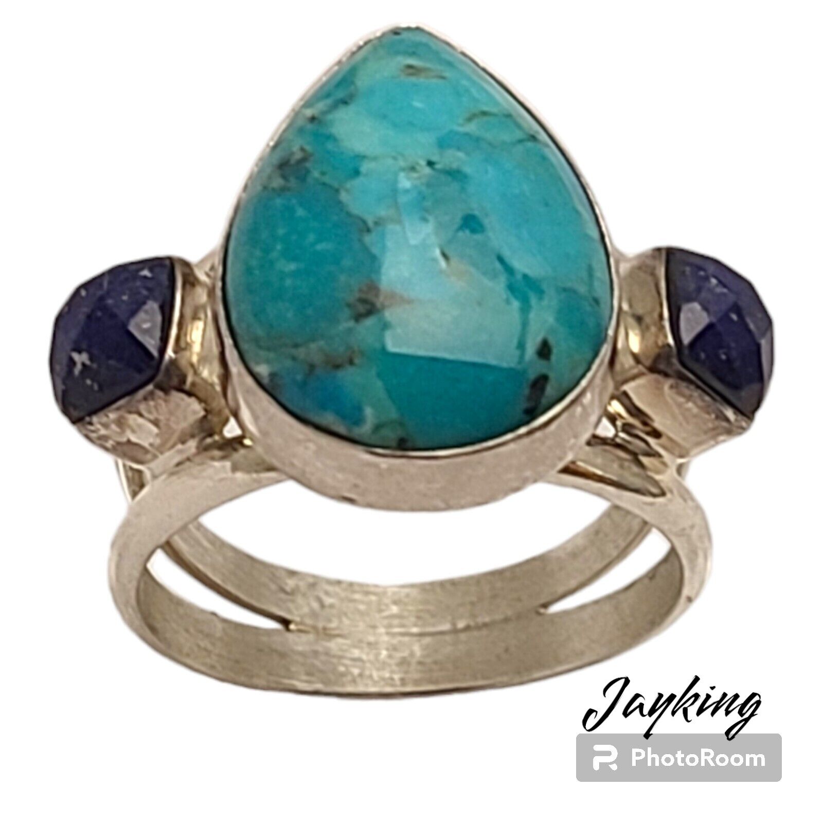 Jay King Mine Finds Sterling Silver Lapis Lazuli Royston Turquoise Ringsz9