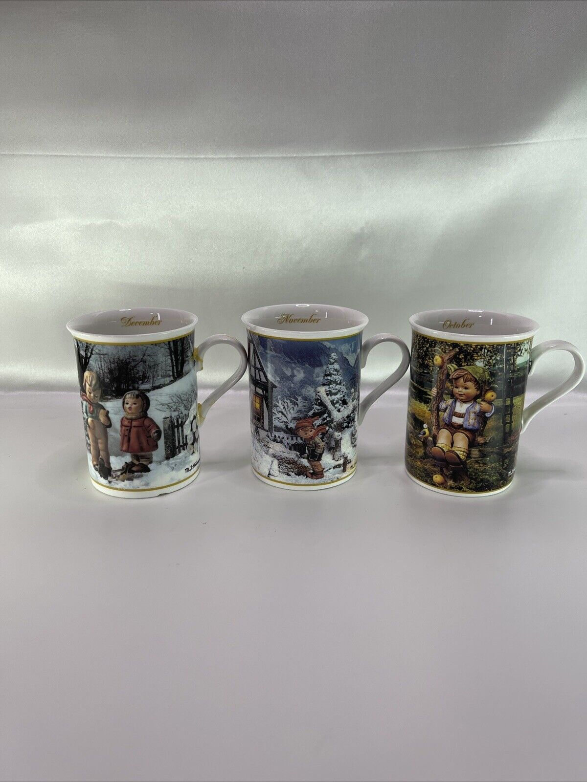 M.I. Hummel- Fine Porcelain Collectors Mugs- Lot Of 3 out of set of 12