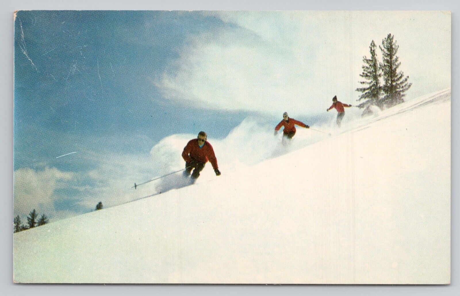 Postcard Squaw Valley Lake Tahoe California Scene of the 1960 Winter Olympics
