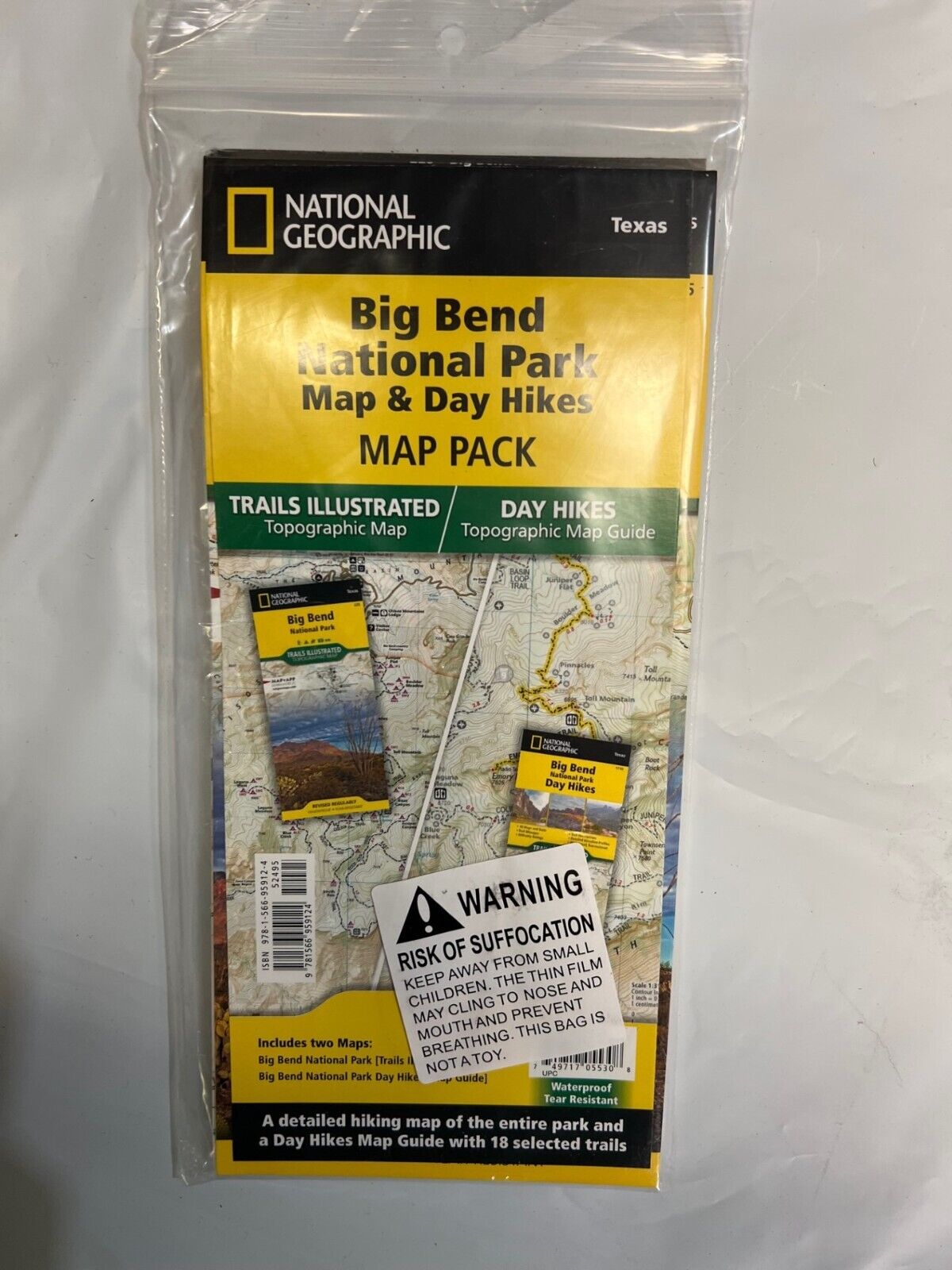 Big Bend Day Hikes and National Park Map [Map Pack Bundle] (National Geographic 