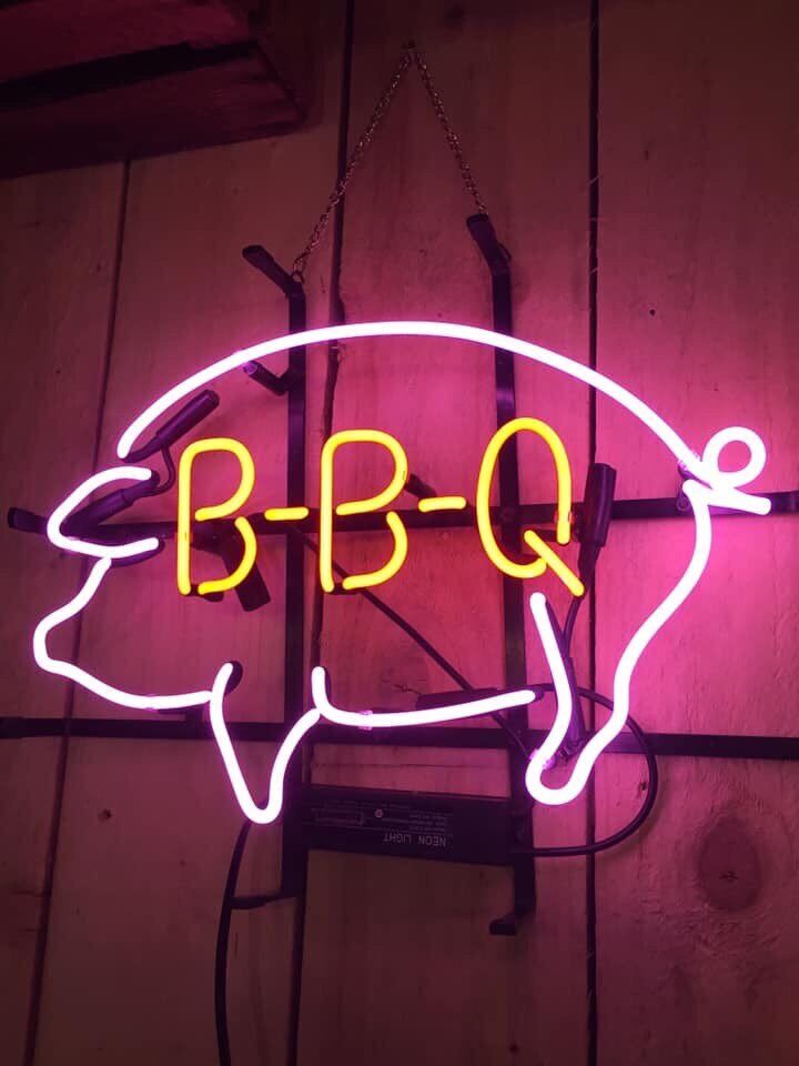 BBQ Pig Pork Neon Light Sign 20\