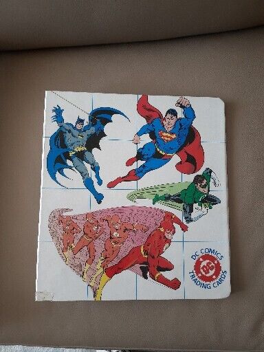 VINTAGE 1992 DC COMICS TRADING CARD BINDER GREAT CONDITION RARE 
