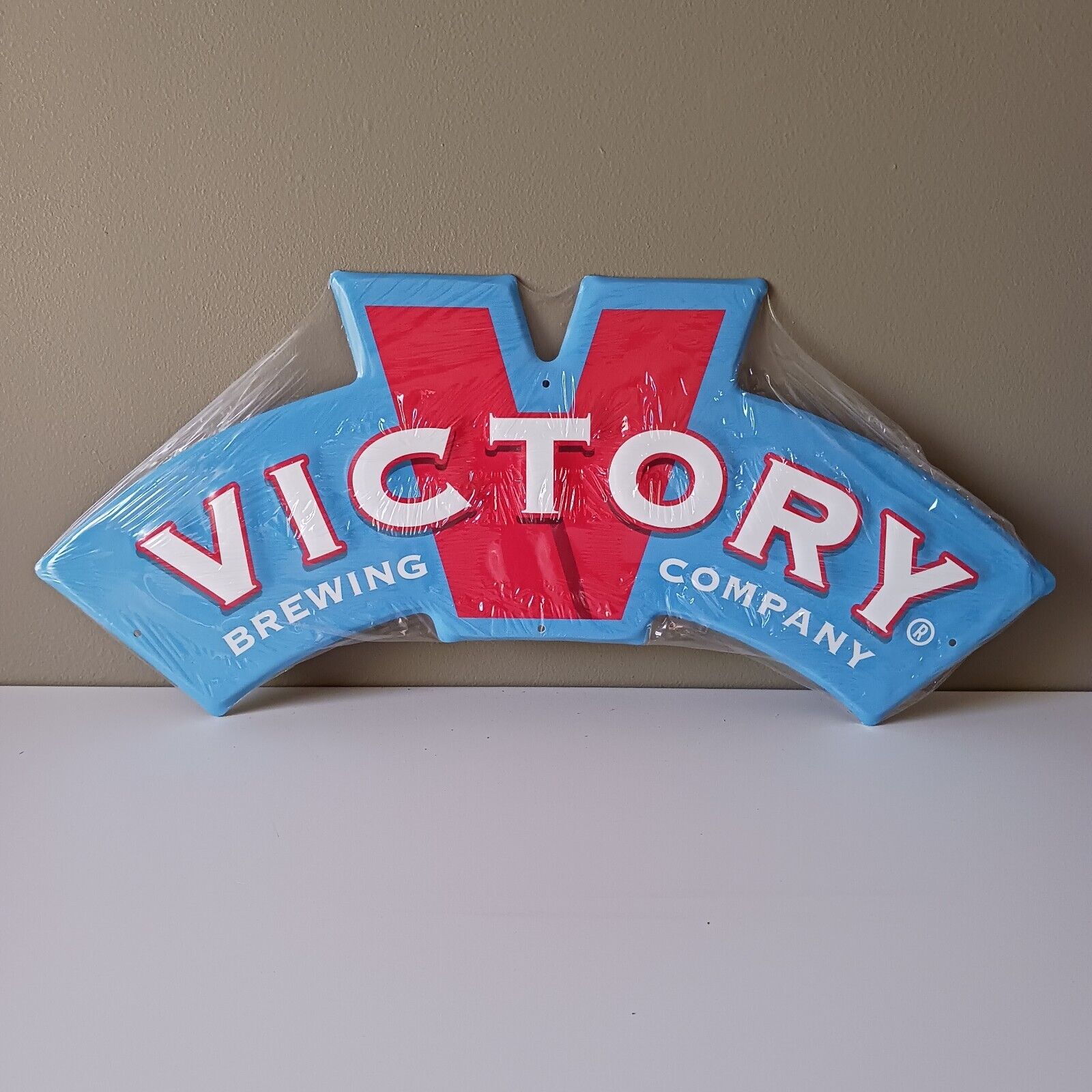 Victory Brewing Company Metal Tin Beer Sign Man Cave 17.5x6\