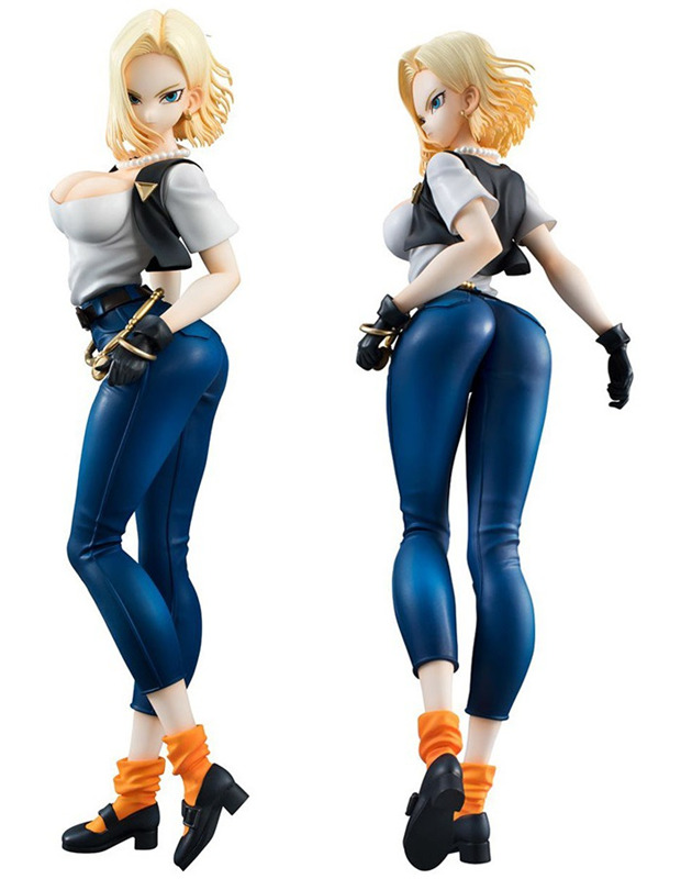 20CM Anime Dragon Ball Z Android 18 PVC Action Figure Collect Figurine Toy Gift 