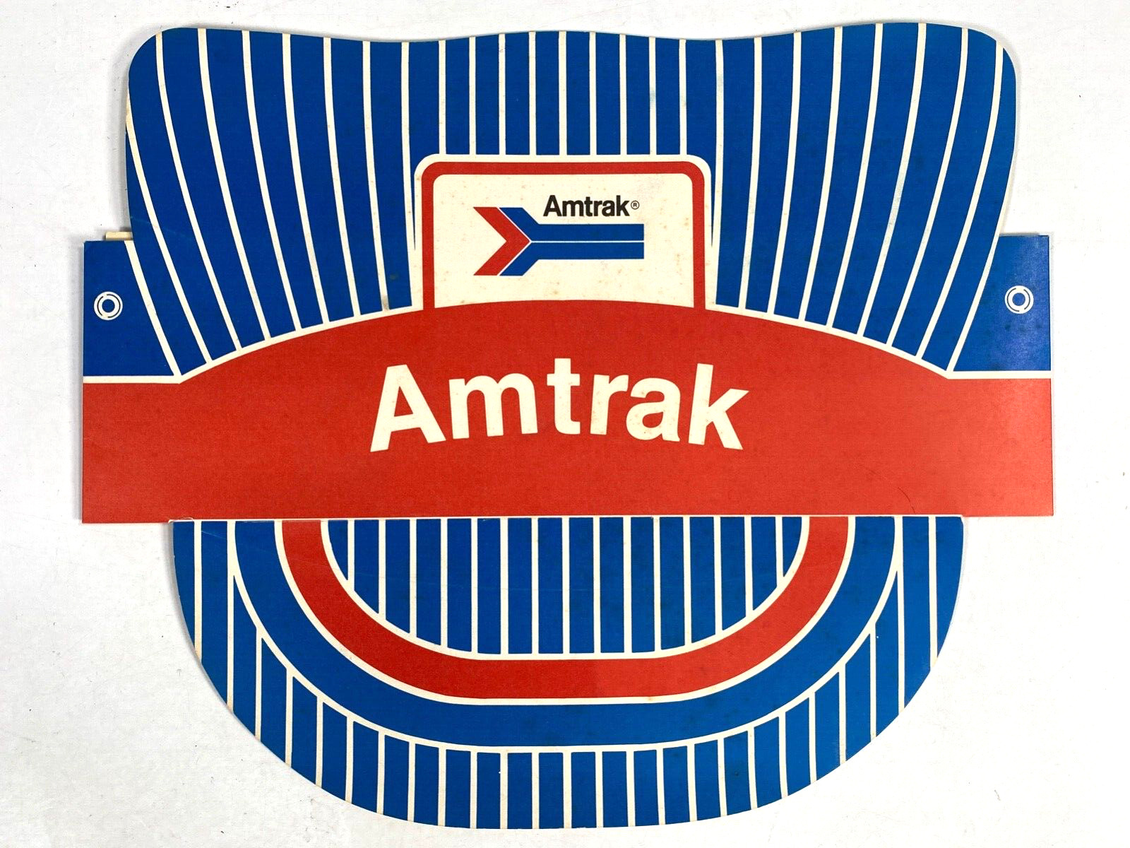 1970s AMTRAK CHILDREN\'S CONDUCTOR HAT vintage die-cut paper cap RAILROAD, TRAINS