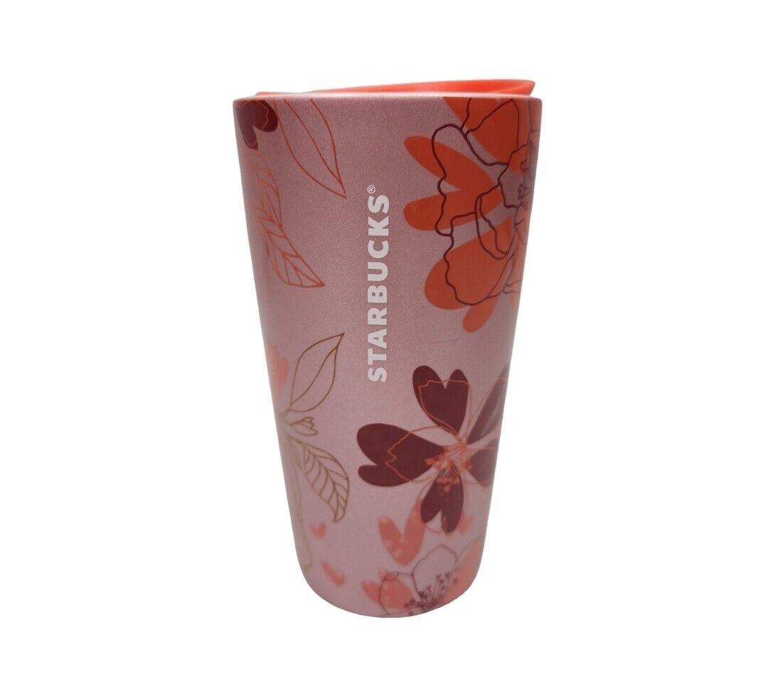 Starbucks Valentines Day Ceramic Tumbler 12 Oz 2021 Holiday Pink