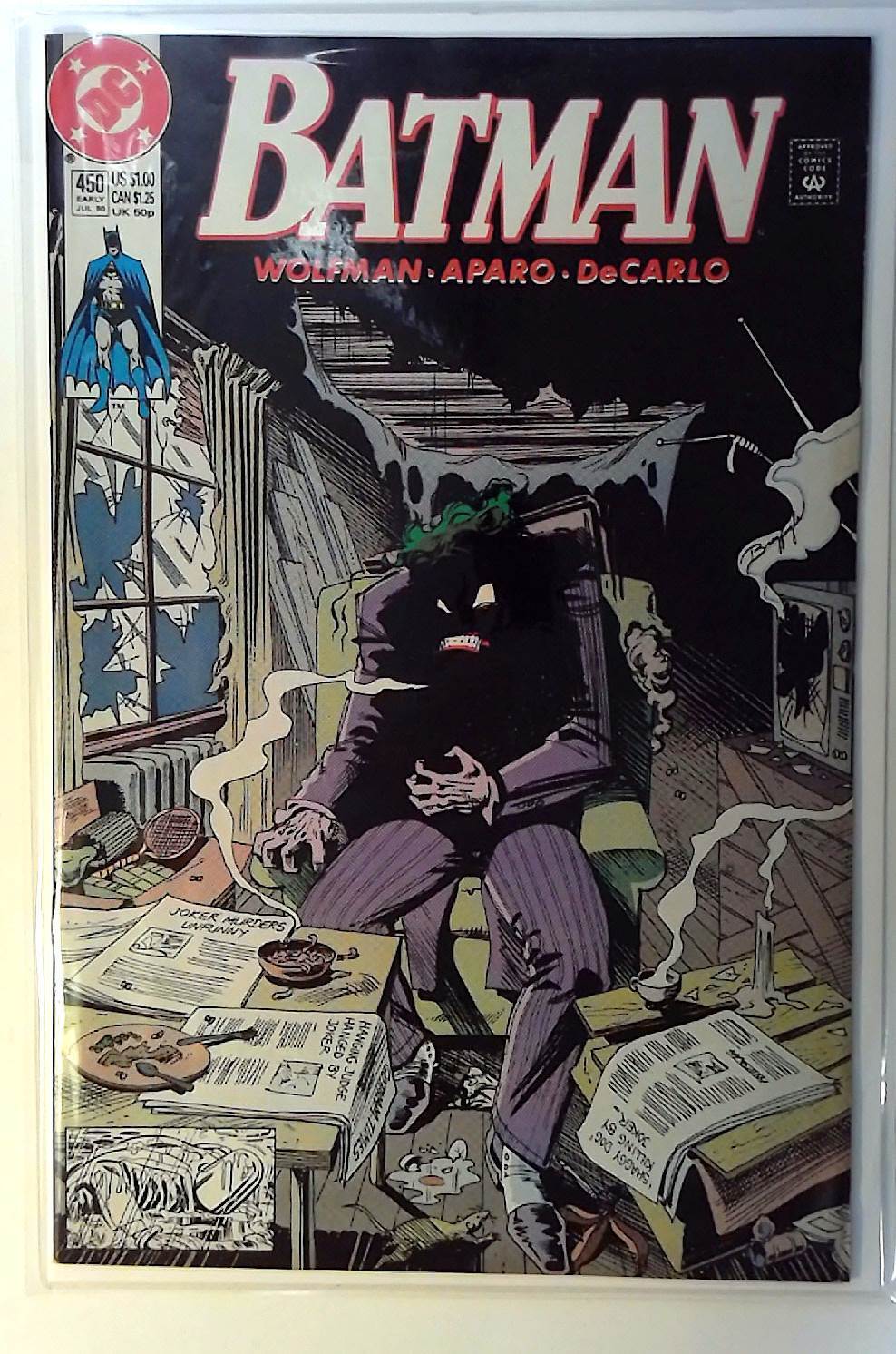 Batman #450 DC Comics (1990) VF- Joker 1st Print Comic Book