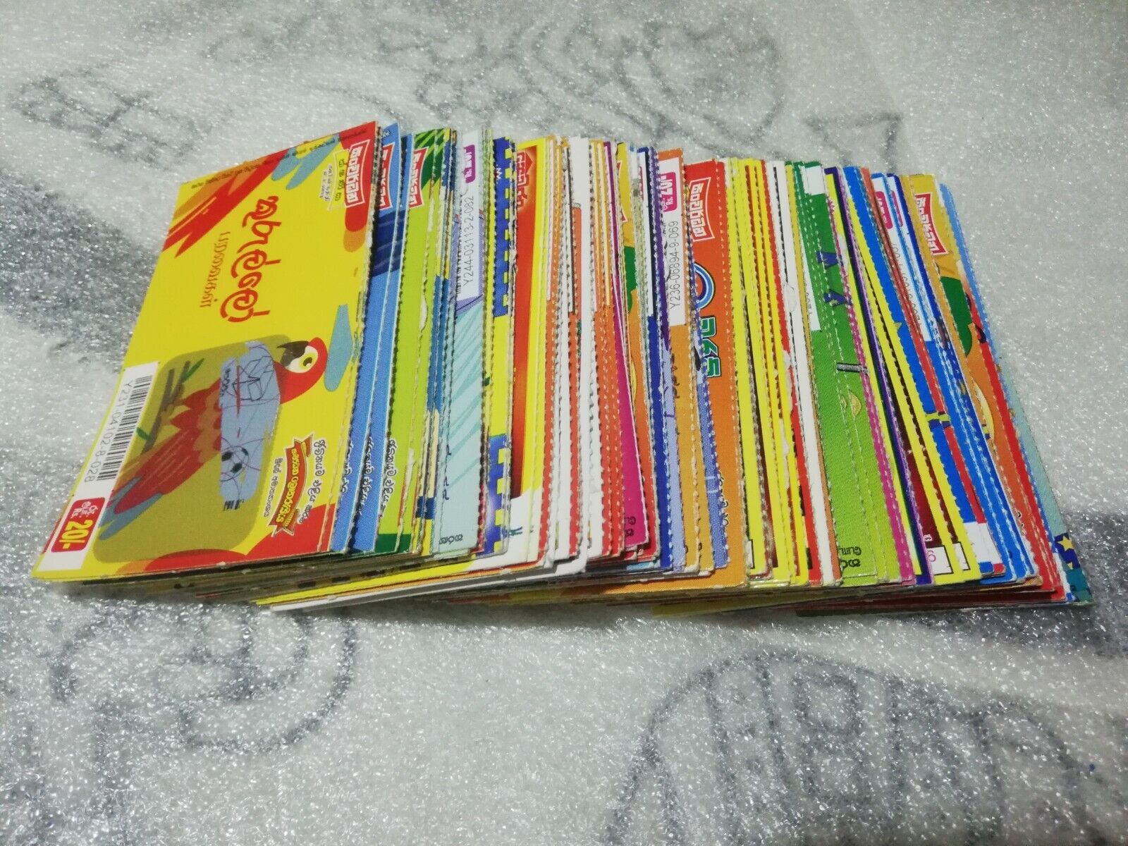 100 Pcs Sri Lankan Scratch Lottery Tickets Collection 2019 For Collectors