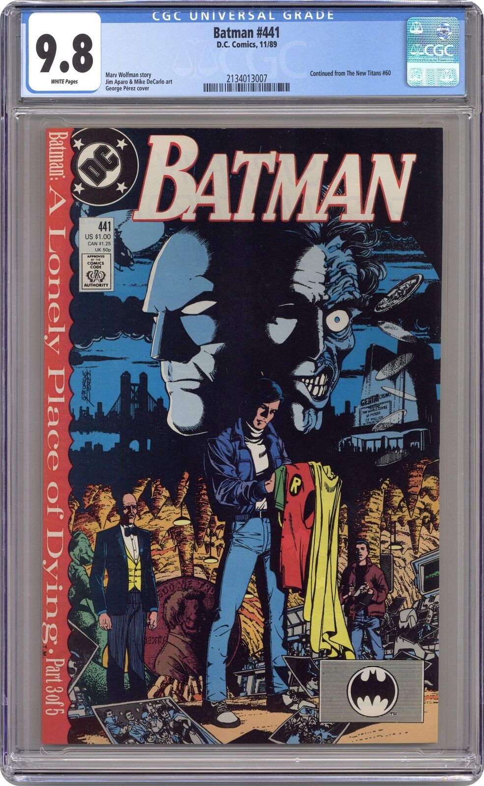 Batman #441 CGC 9.8 1989 2134013007