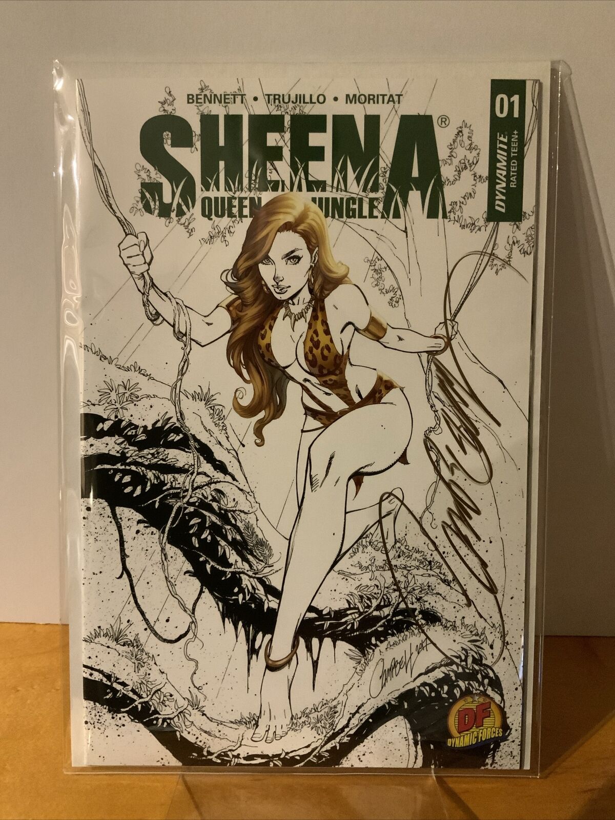 Sheena Queen Of The Jungle #1 J. Scott Campbell Ultra-LTD Spot Color Signed Rare