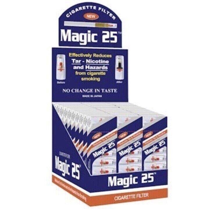 MAGIC 25 Cigarette Filters 30 Packs Filter Out Tar & Nic ~Free Shipping