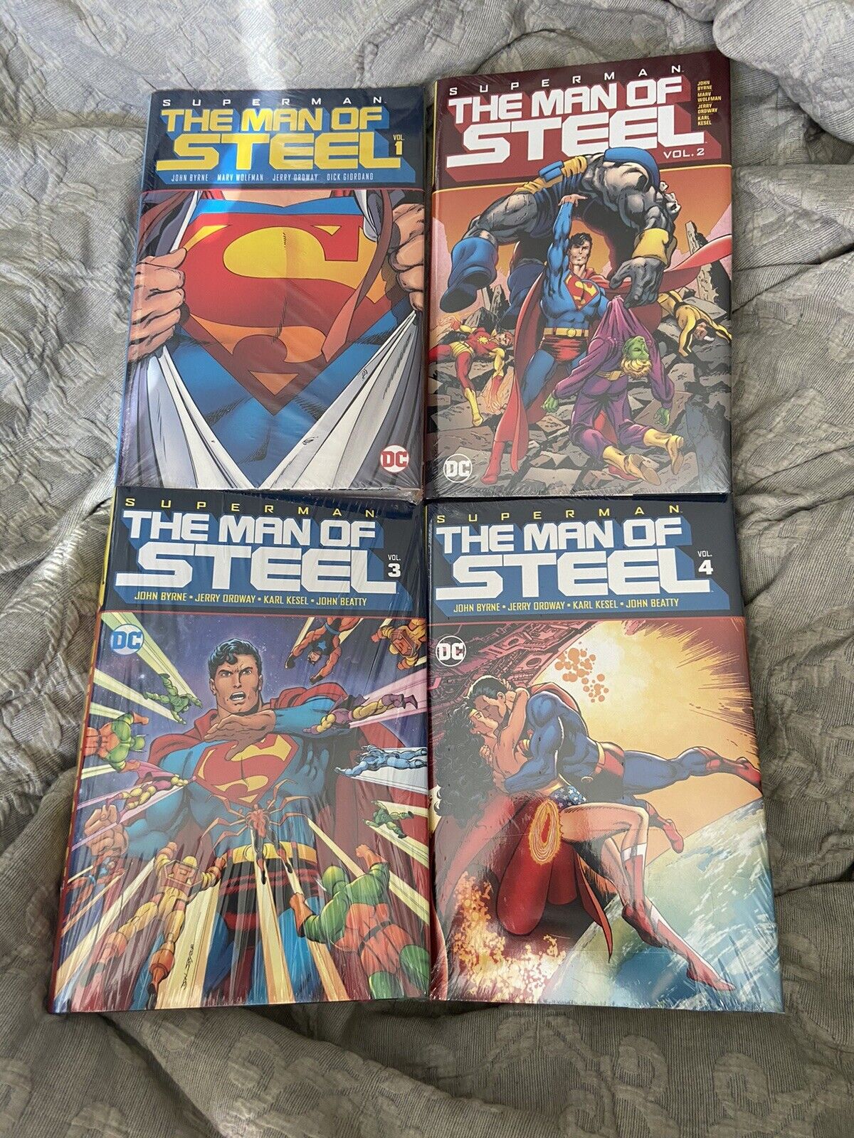 Superman The Man of Steel John Byrne Hardcover Vol 1-4 DC Comics Sealed OOP Set