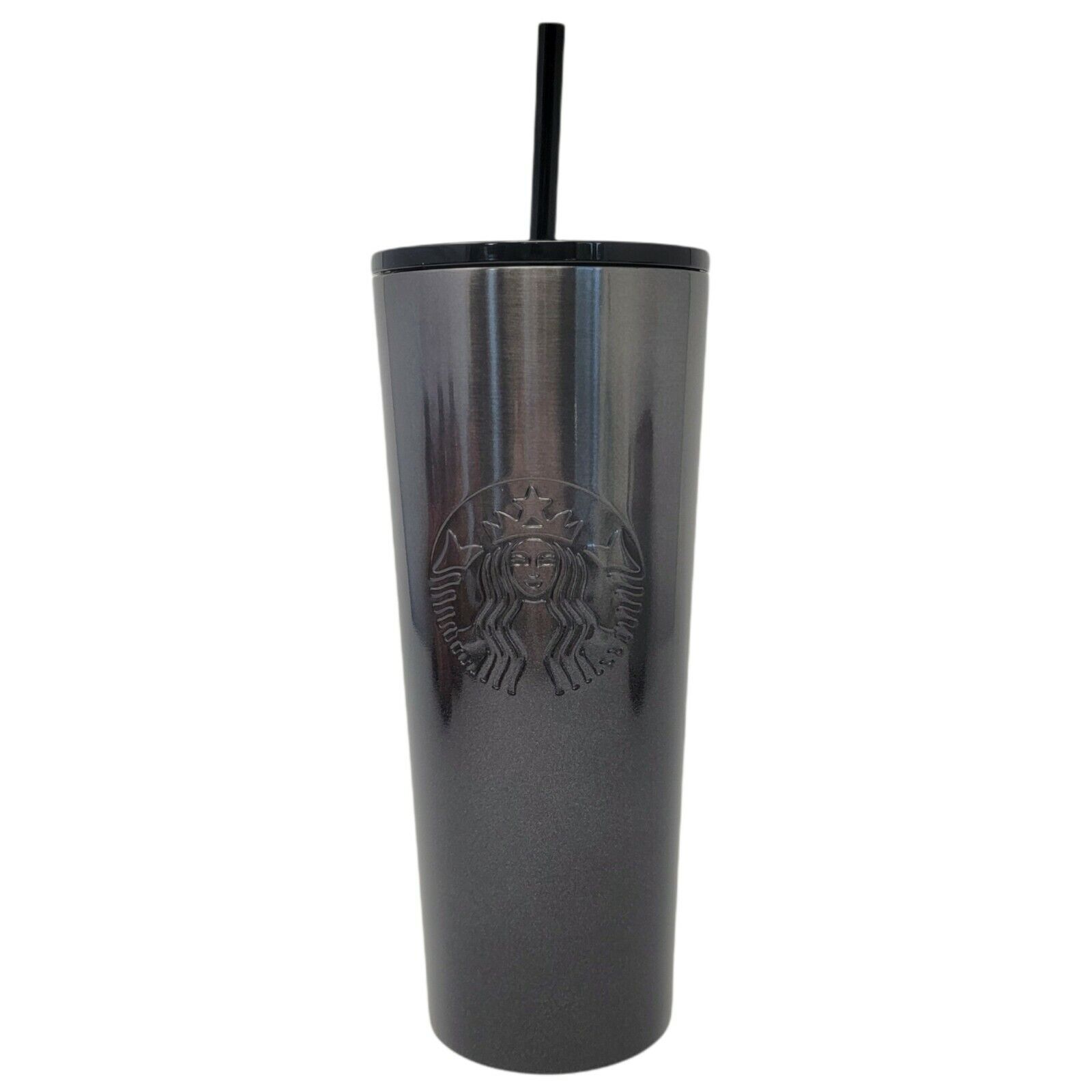 Starbucks 2019 Black Glitter Gradient Stainless Steel Cold Cup Tumbler Ombre 