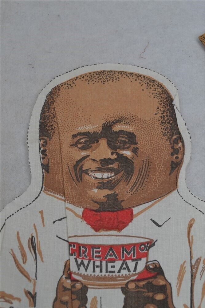  antique cloth doll advertising man chef Cream of Wheat 1890-1910 original 