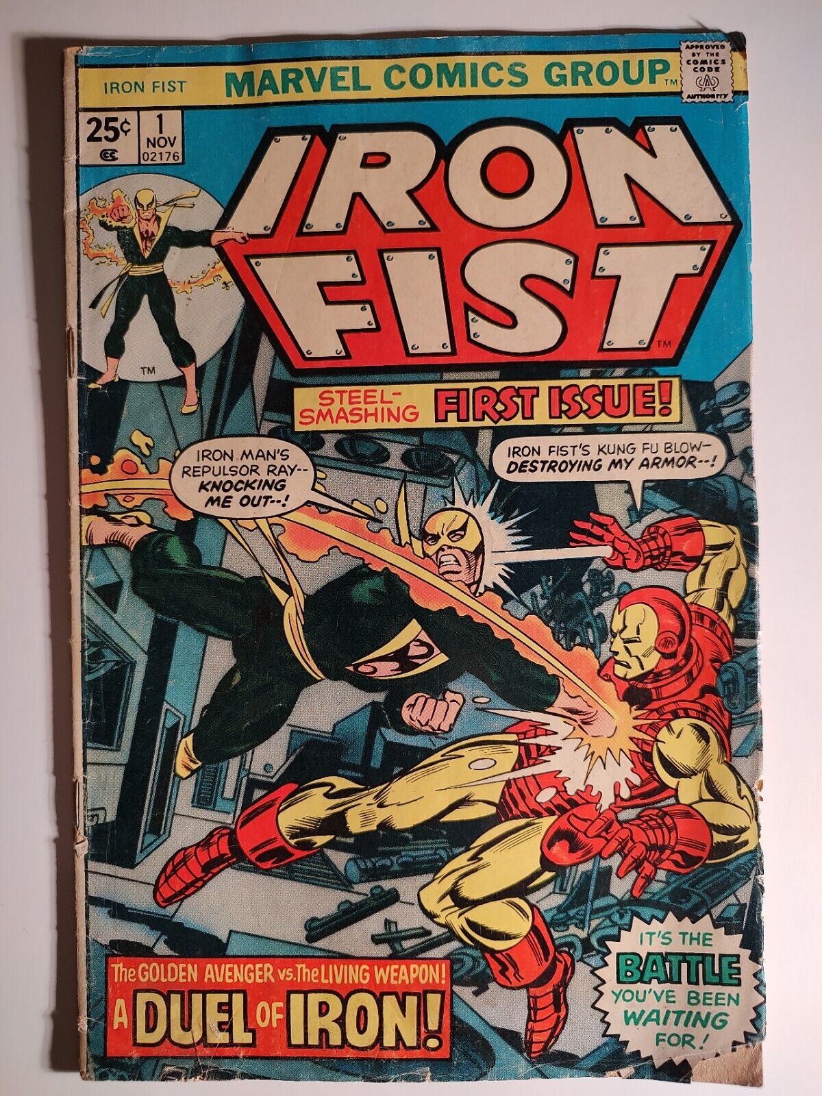 Iron Fist #1, GD 2.0, Marvel 1975, John John Byrne, Chris Claremont, Iron Man 🔑