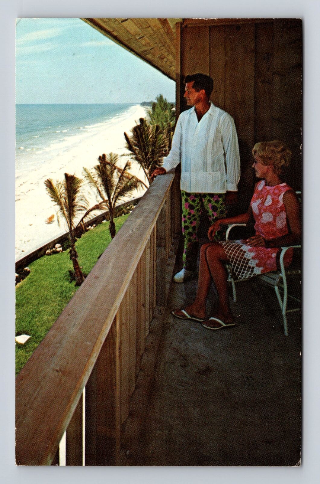 Naples FL- Florida, La Playa Motor Inn, Advertisement, Vintage c1971 Postcard
