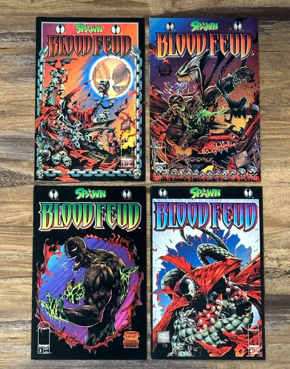 Spawn Blood Feud #1-#4 (Image Comics, 1995) Todd McFarlane Complete Series Set