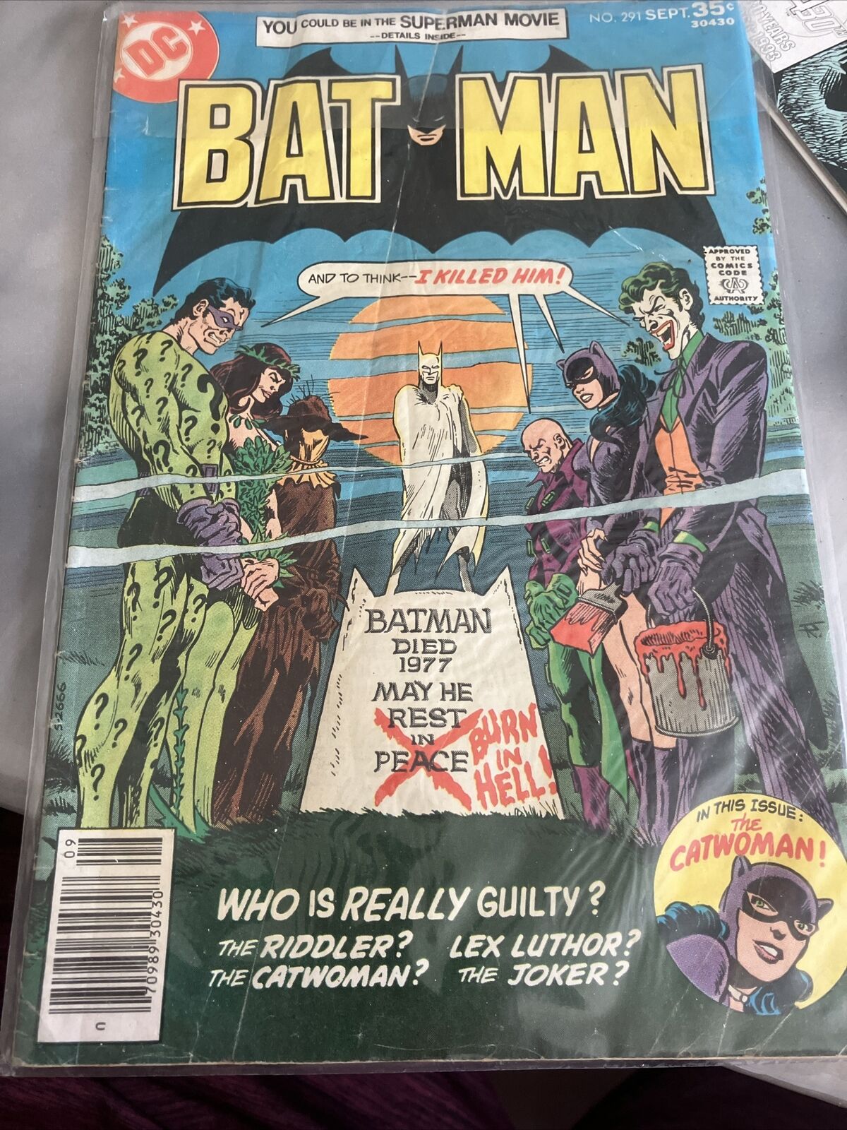 batman comics BATMAN DIED 1977