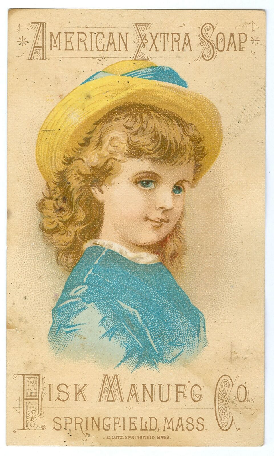 Fisk Manufacturing American Extra Soap Victorian Trade Card