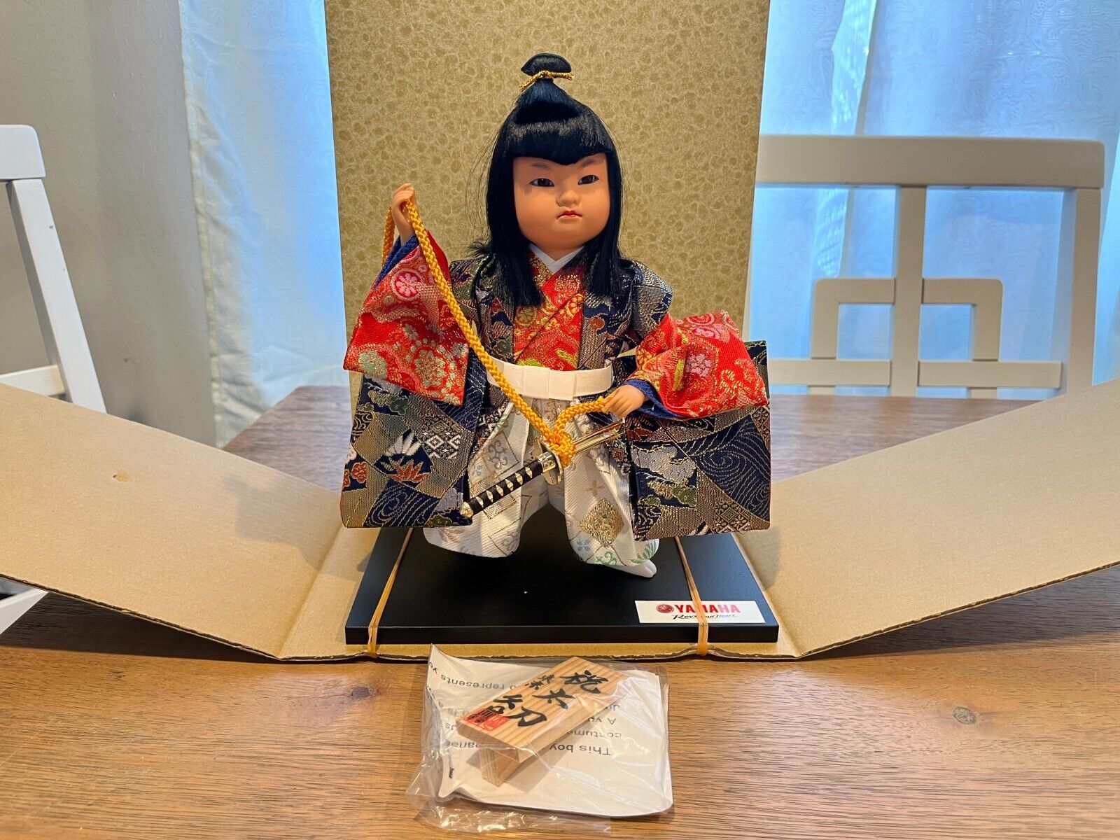 Vintage Yamaha Kyugetsu Japanese Samurai Collectible Doll (Samuari/KYUGESTSU)