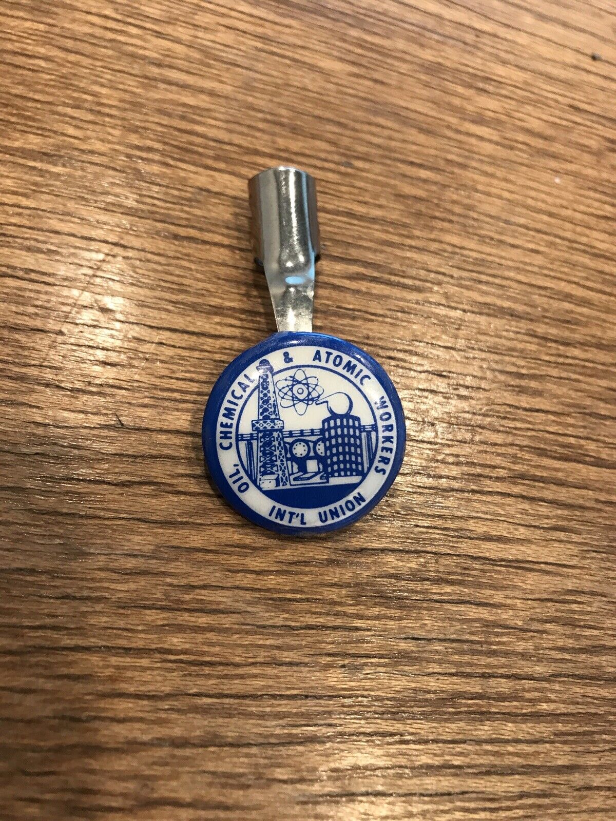 1950s Oil Chemical and Atomic Worker International Union Pen Pencil Clip Vintage