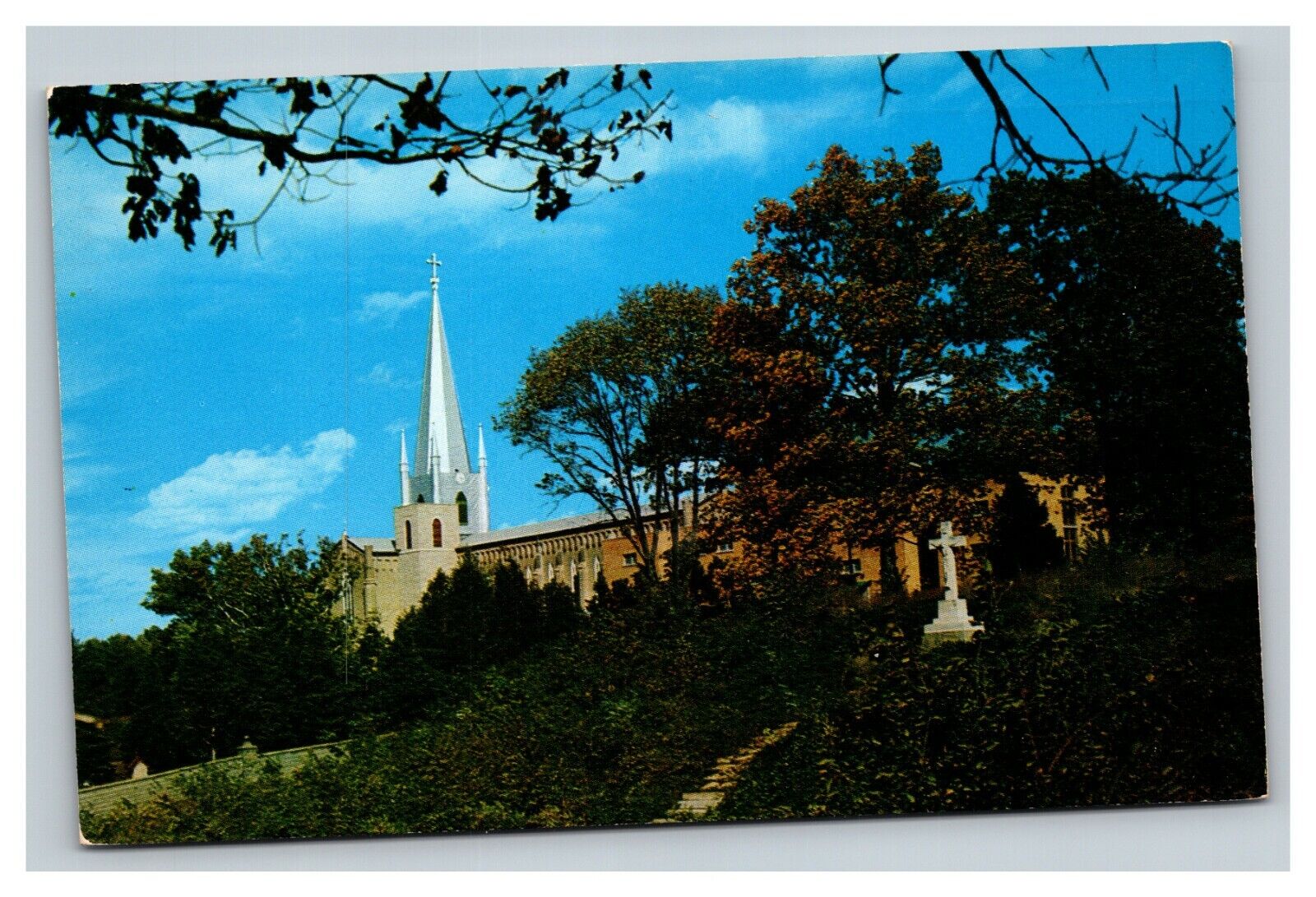 Vintage 1940's Postcard Abbey Lady Gethsemani Trappist Kentucky