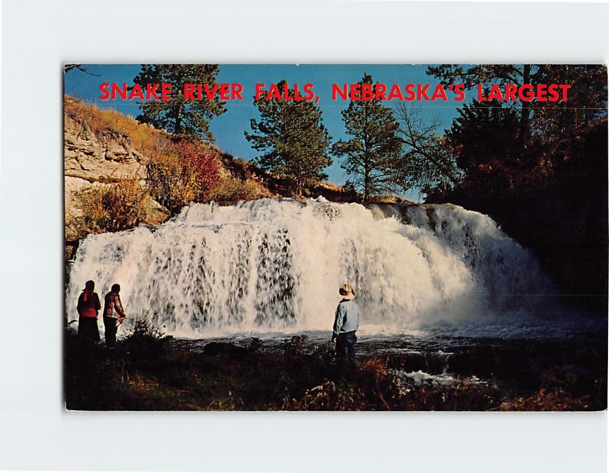 Postcard Beautiful Snake River Falls Nebraska USA