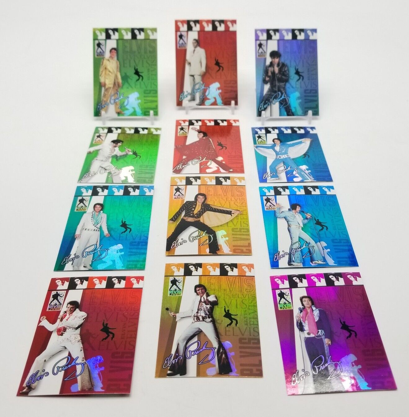 2006 Press Pass Elvis Lives FASHIONS 12 Card Foil Complete Insert Set (1:6 Pack)