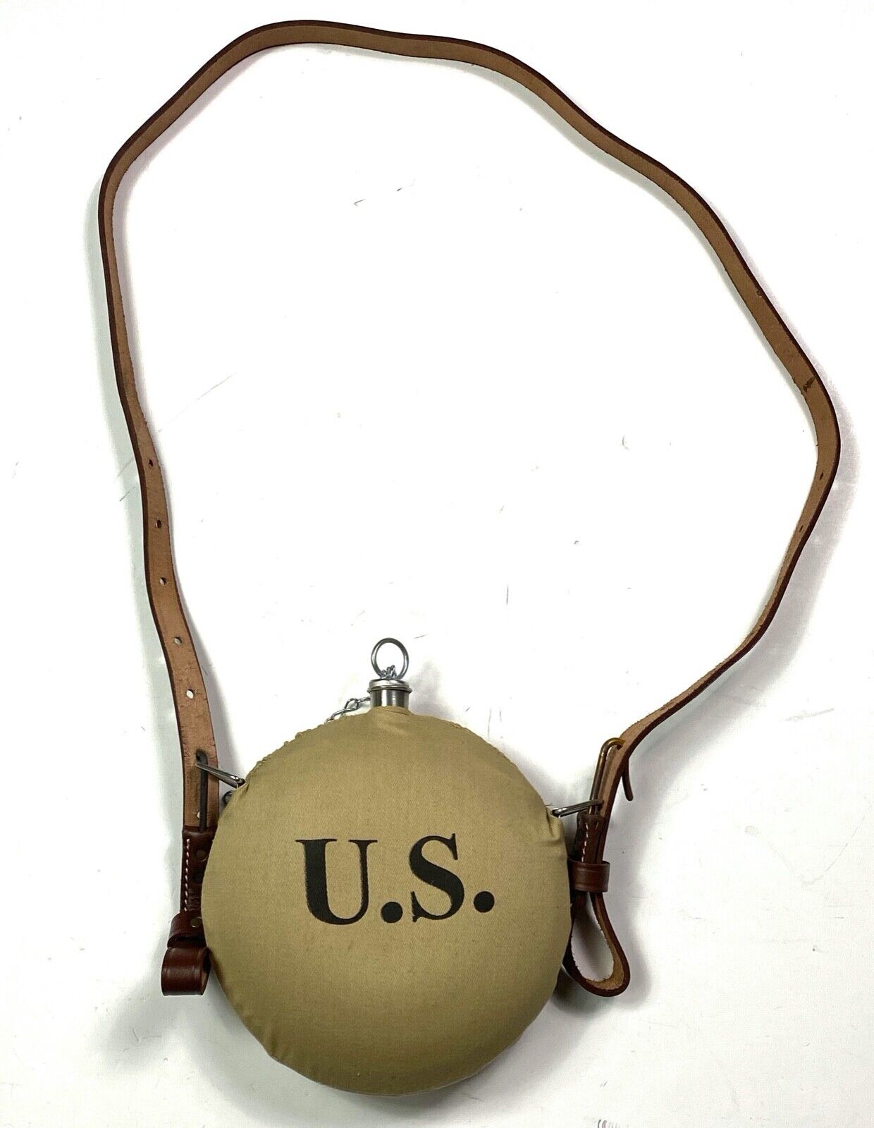 SPANISH AMERICAN WAR US ARMY M1898 INFANTRY CANTEEN & STRAP