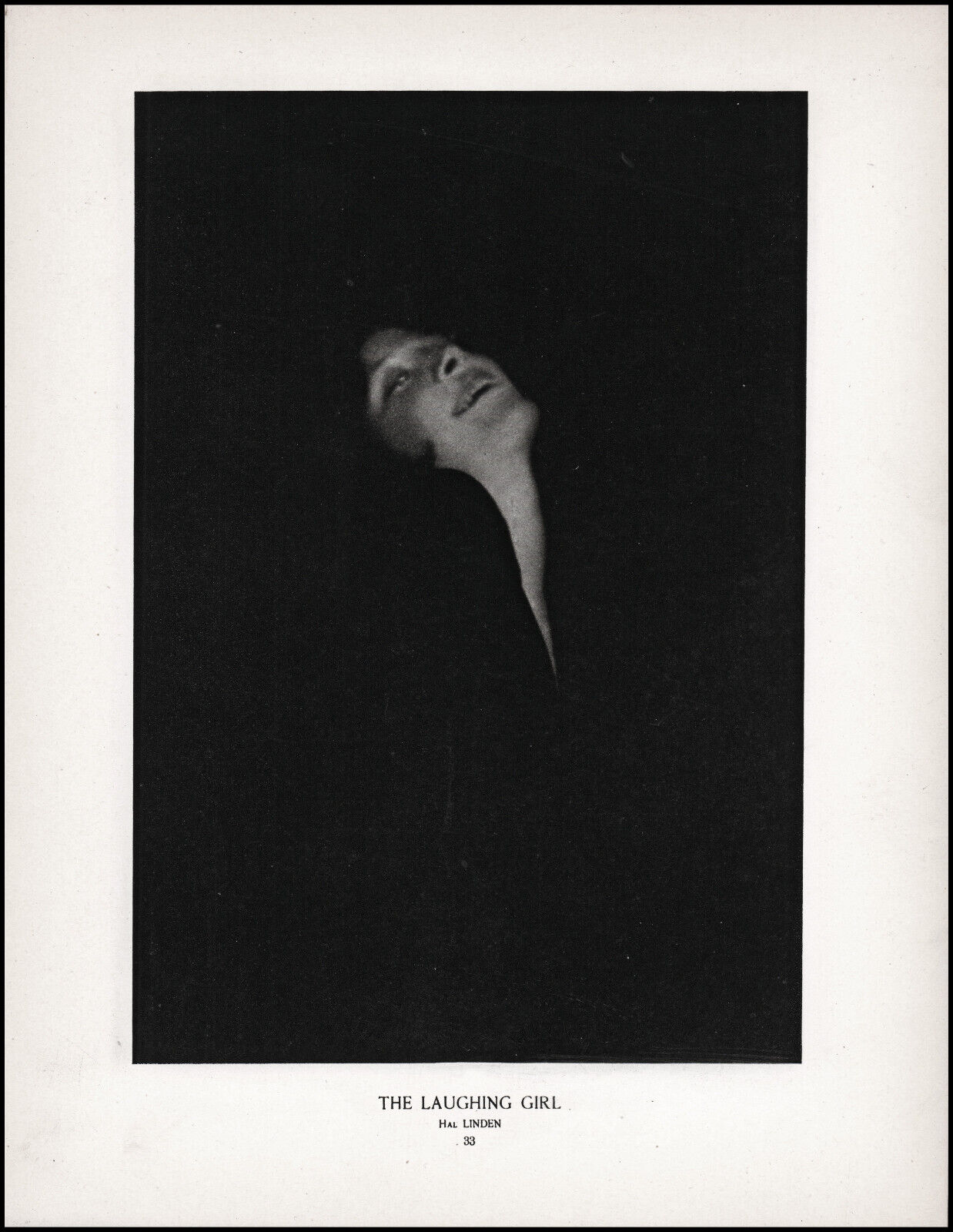 1927 Paris Photo Exhibition Contest-The Laughing Girl-Hal Linden photo print L23