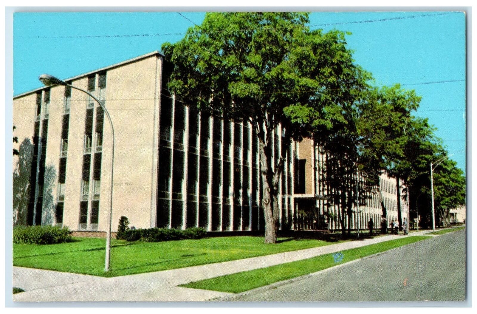 c1950's Fisher Building Michigan Technological University Houghton MI Postcard