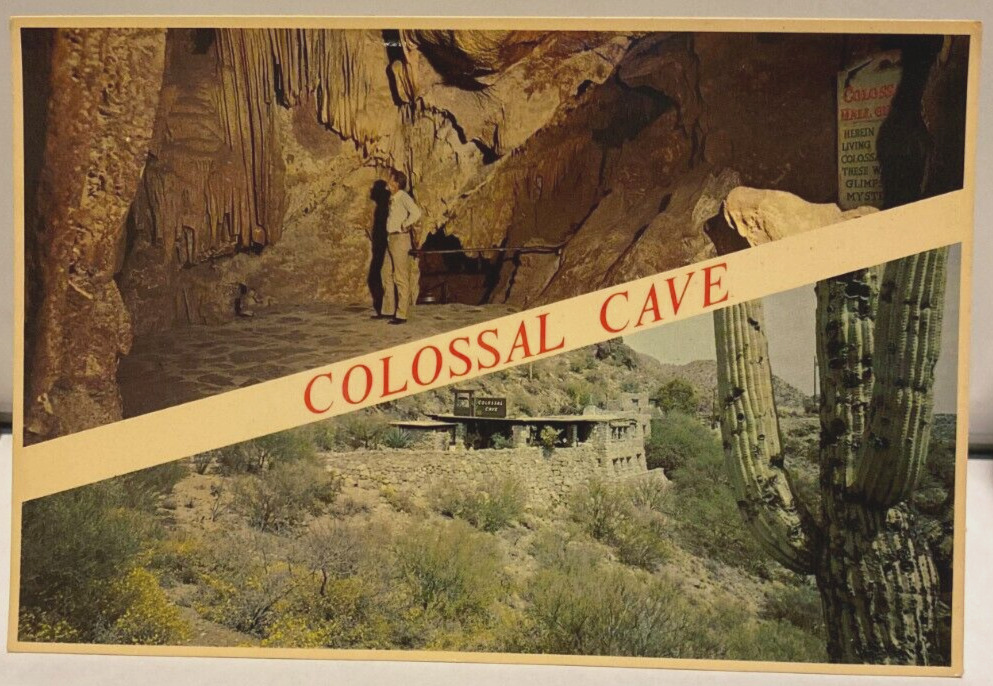Vintage Postcard COLOSSAL CAVE Tucson, Arizona